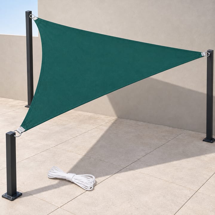 Harbor Triangle Canvas Shade Sail in Green