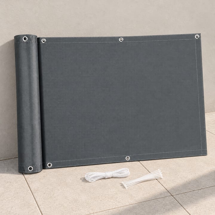 Oxford Balcony Privacy Screen in Dark gray