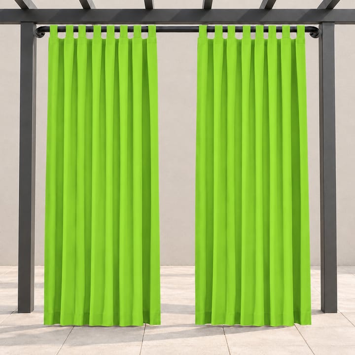 Haven Tab Top Outdoor Curtain in Green